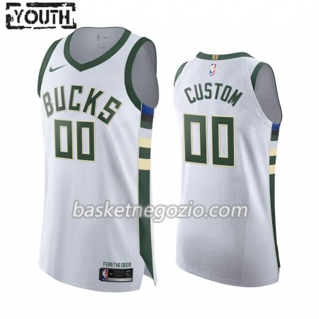 Canotte Bambino Milwaukee Bucks Personalizzate 2019-20 Nike Association Edition Swingman